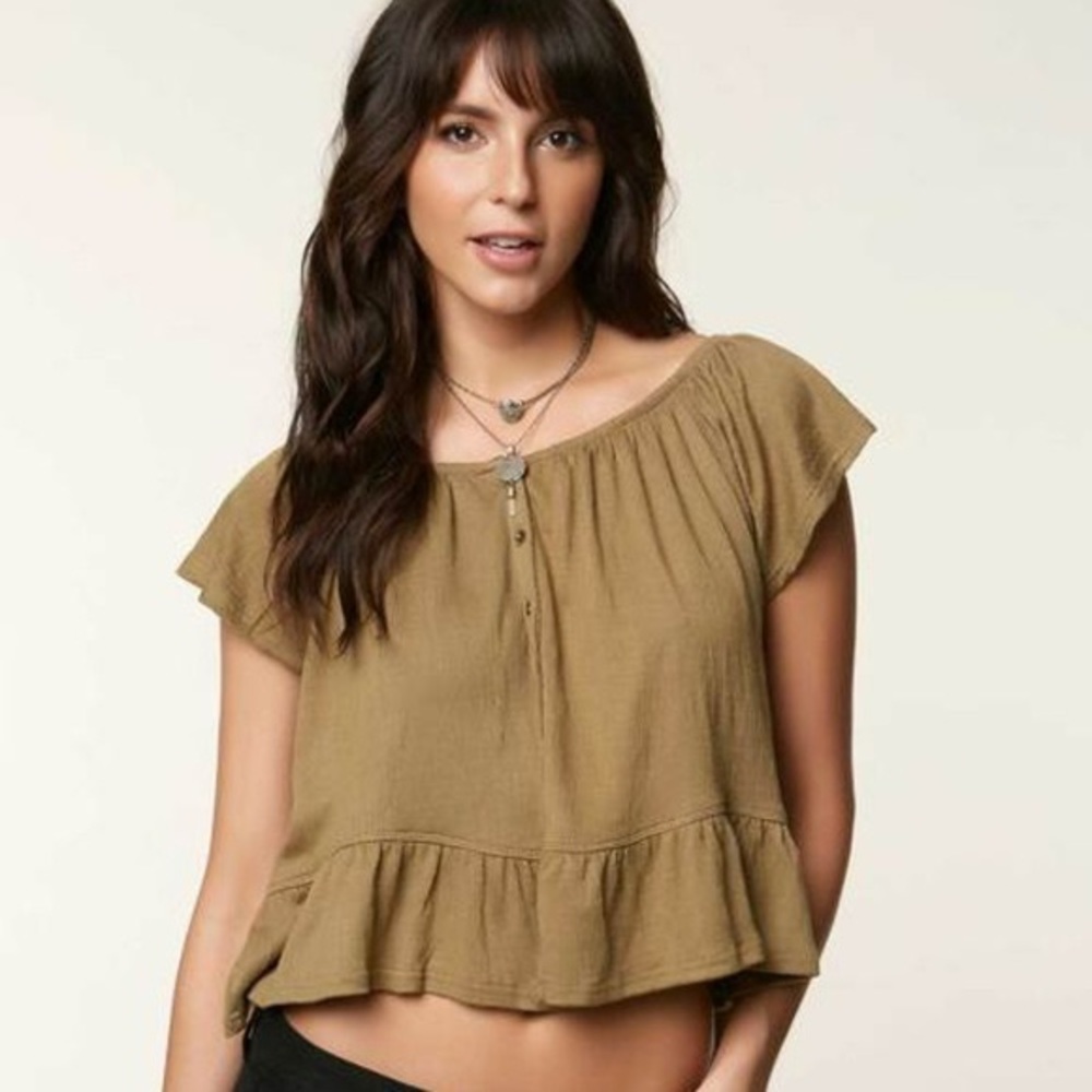 Nwt O’neill Farrah Solid Off The Shoulder Top - image 8